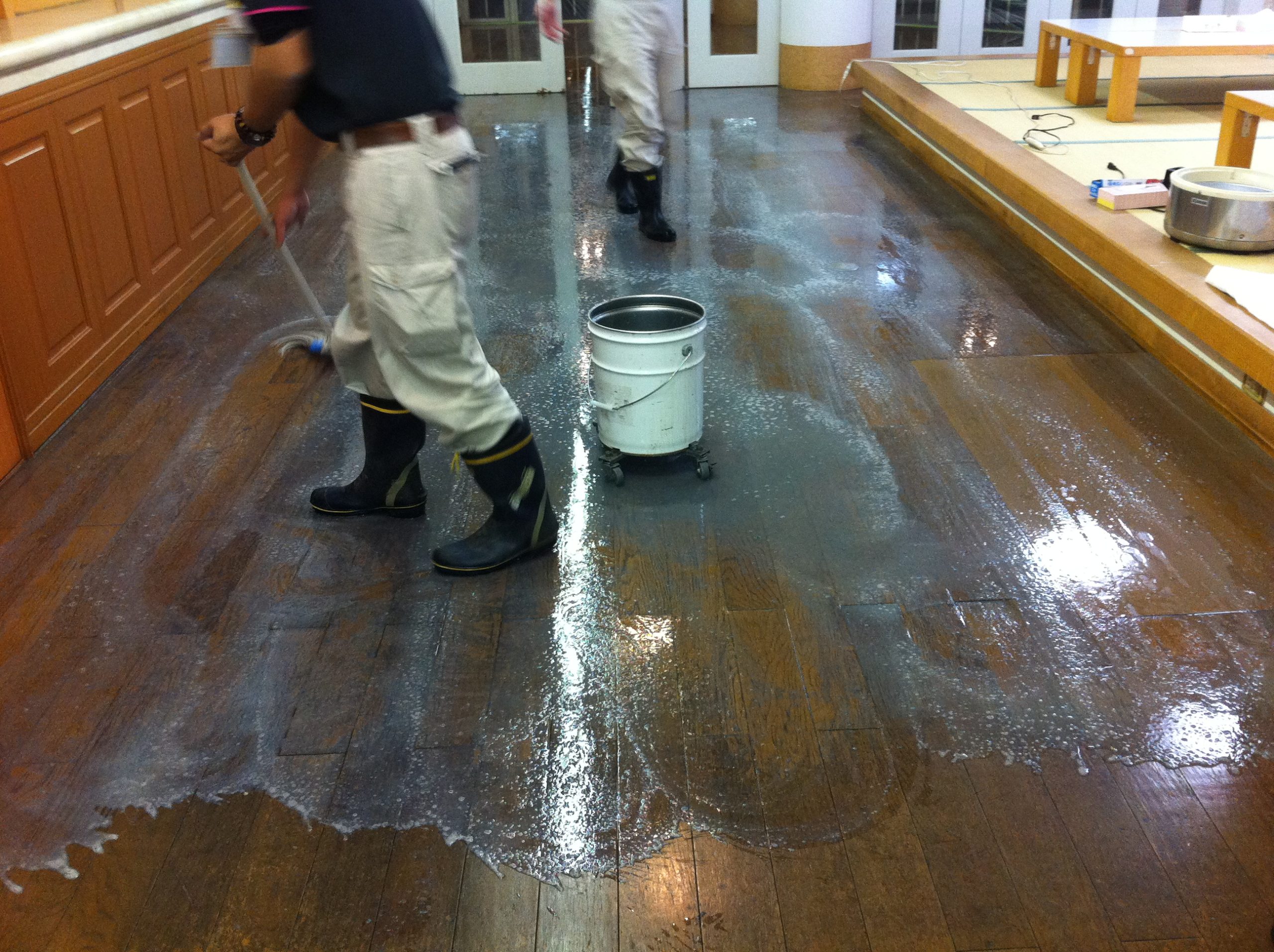 作業中の写真です